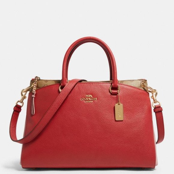 NWT Coach Mia Colorblock Signature leather Bag - Picture 1 of 3